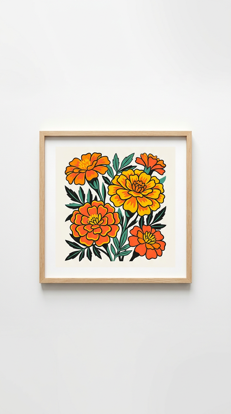 Radiant Marigold signed edition print